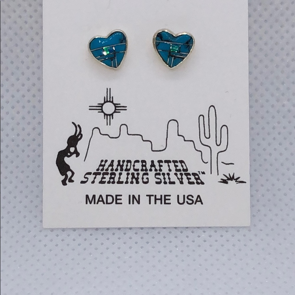 Sterling silver turquoise earrings